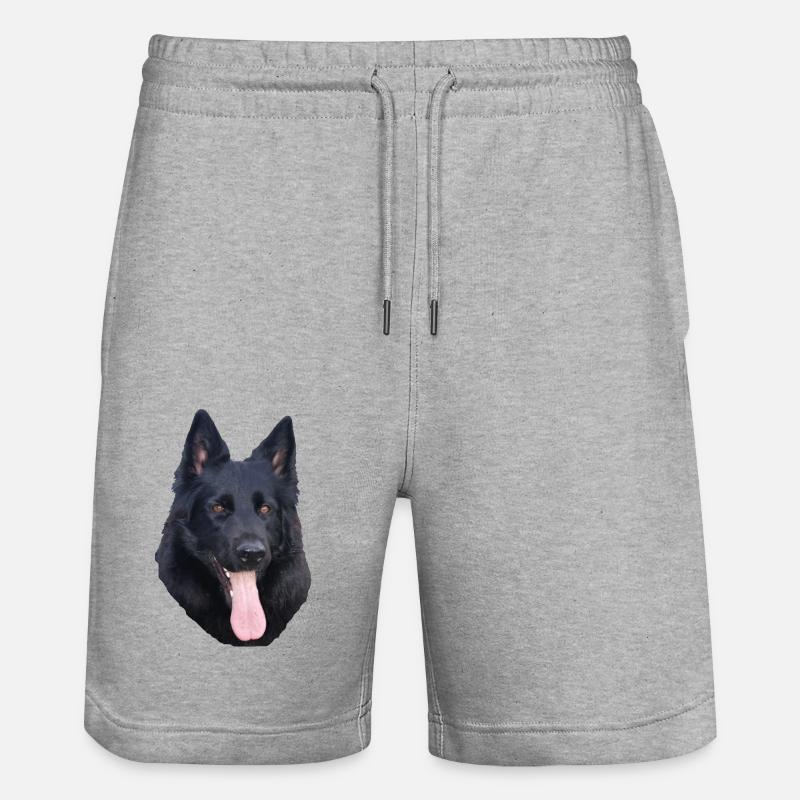 Portrait de beauté noire - Short de jogging bio TRAINER Stanley/Stella unisexe - gris chiné