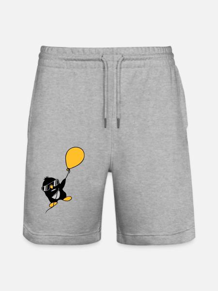 Le pingouin ballon s’envole - Short de jogging bio TRAINER Stanley/Stella unisexe - gris chiné