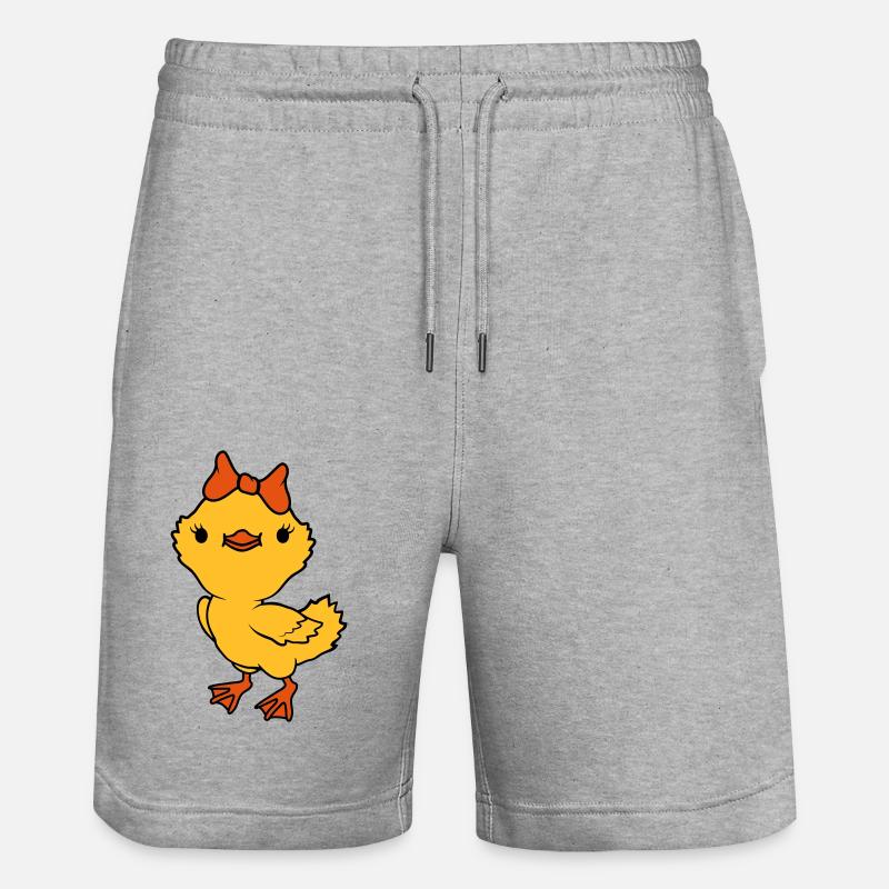 Chick Bow Fille - Short de jogging bio TRAINER Stanley/Stella unisexe - gris chiné