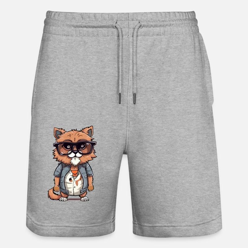 Dalox le streum - Short de jogging bio TRAINER Stanley/Stella unisexe - gris chiné