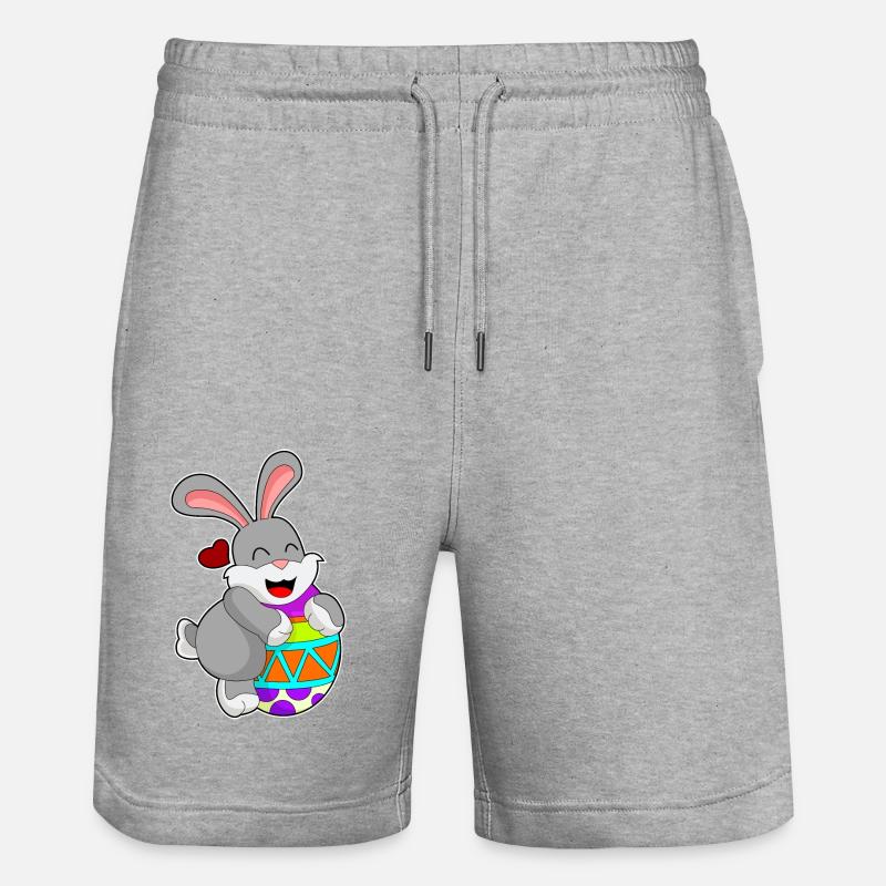 Oeuf de lapin - Short de jogging bio TRAINER Stanley/Stella unisexe - gris chiné