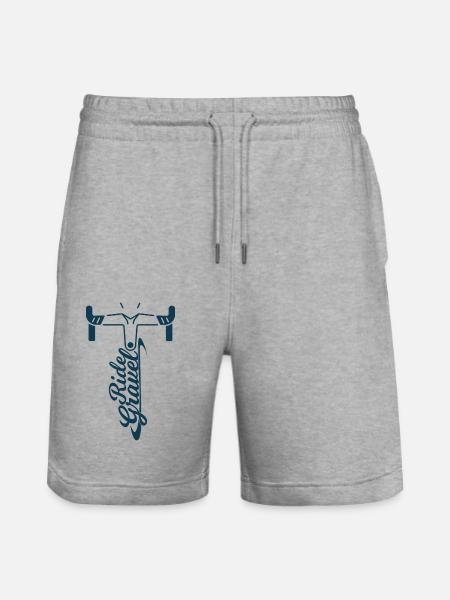 Ride Gravel - Stanley/Stella Trainer Unisex Organic Jogging Shorts - heather grey