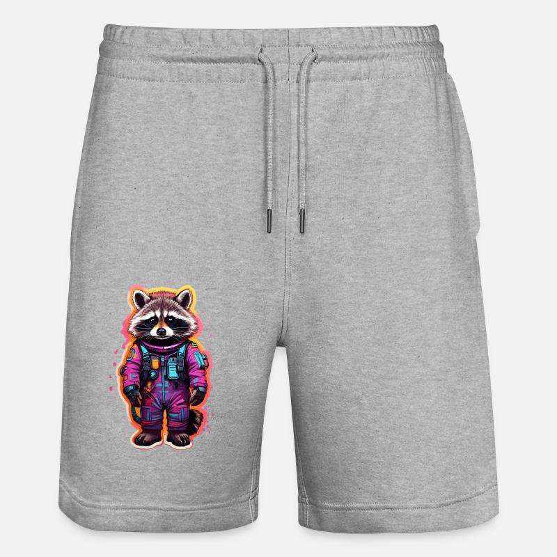 Raton laveur - Short de jogging bio TRAINER Stanley/Stella unisexe - gris chiné