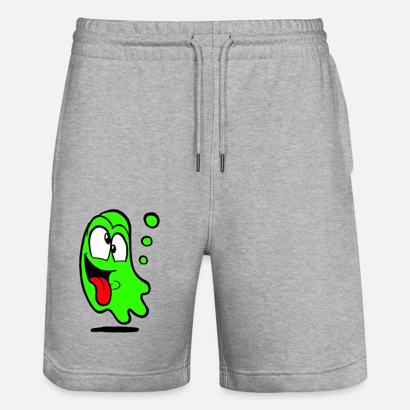 Confucius en vert - Short de jogging bio TRAINER Stanley/Stella unisexe - gris chiné