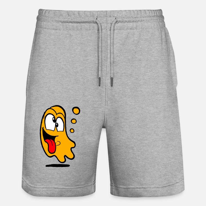 Confucius en orange - Short de jogging bio TRAINER Stanley/Stella unisexe - gris chiné