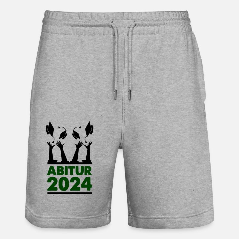 Abitur 2024 - Short de jogging bio TRAINER Stanley/Stella unisexe - gris chiné