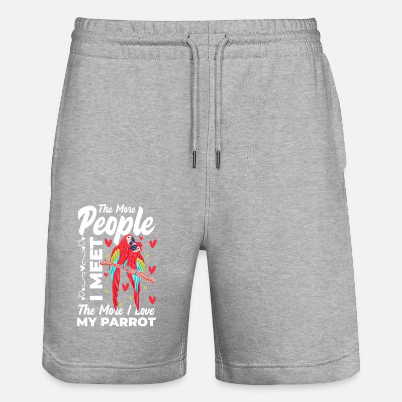 Ara Habitat Animal Tropiques - Short de jogging bio TRAINER Stanley/Stella unisexe - gris chiné