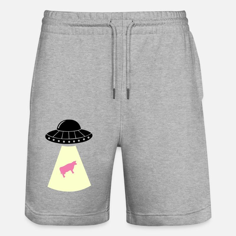 Vache OVNI - Short de jogging bio TRAINER Stanley/Stella unisexe - gris chiné