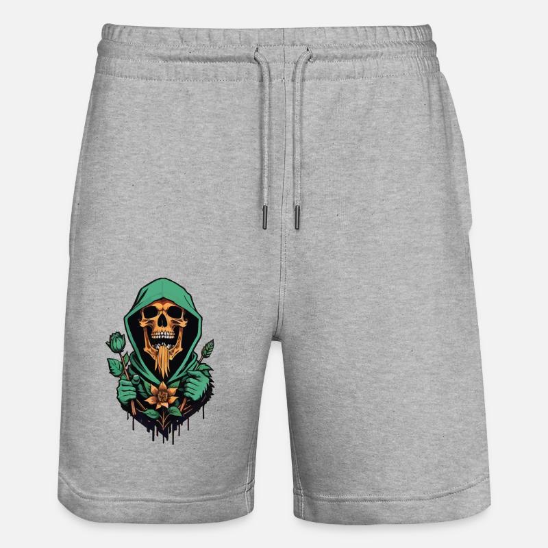 Tod in der Nachbarschaft - Stanley/Stella Unisex Bio Joggingshorts Trainer  - Grau meliert