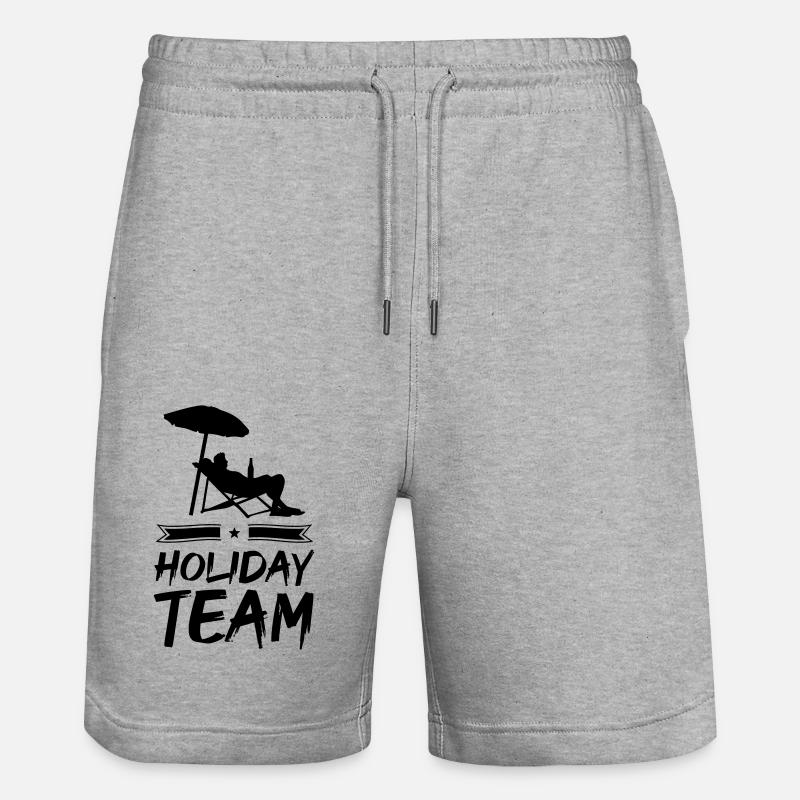 Équipe des Fêtes - Short de jogging bio TRAINER Stanley/Stella unisexe - gris chiné