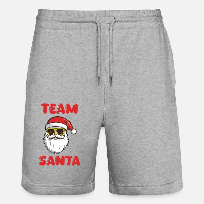 L’équipe du Père Noël - Short de jogging bio TRAINER Stanley/Stella unisexe - gris chiné