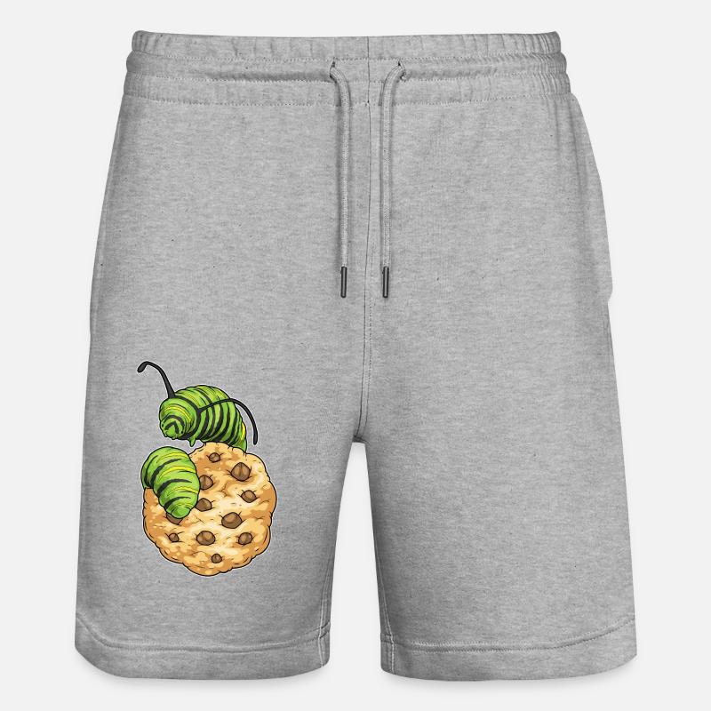 Biscuit chenille - Short de jogging bio TRAINER Stanley/Stella unisexe - gris chiné