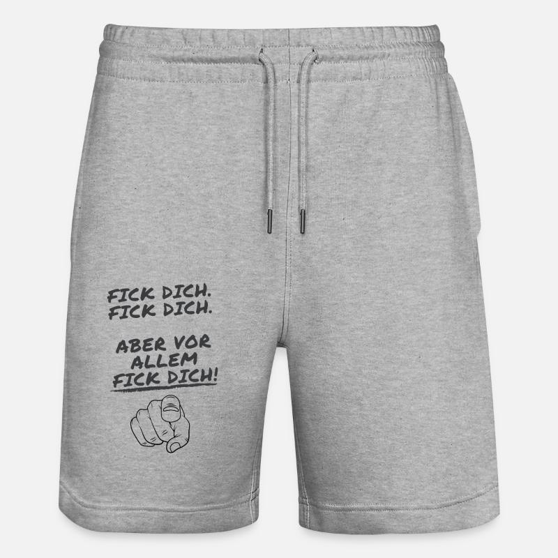 Fierce Statement by Ivye - Stanley/Stella Unisex Bio Joggingshorts Trainer  - Grau meliert