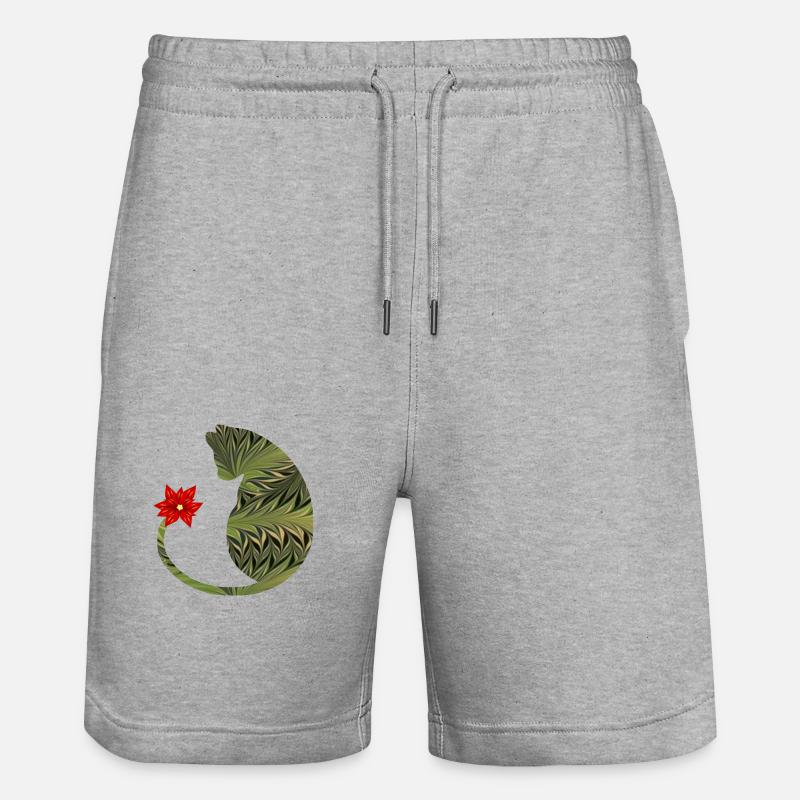 chat avec fleur e 101 - Short de jogging bio TRAINER Stanley/Stella unisexe - gris chiné