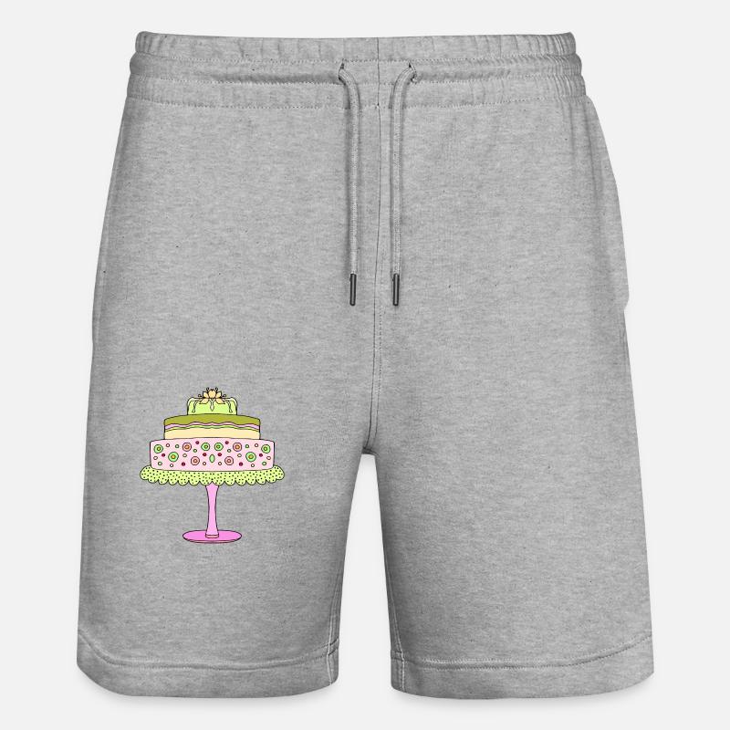 Gâteau - Short de jogging bio TRAINER Stanley/Stella unisexe - gris chiné