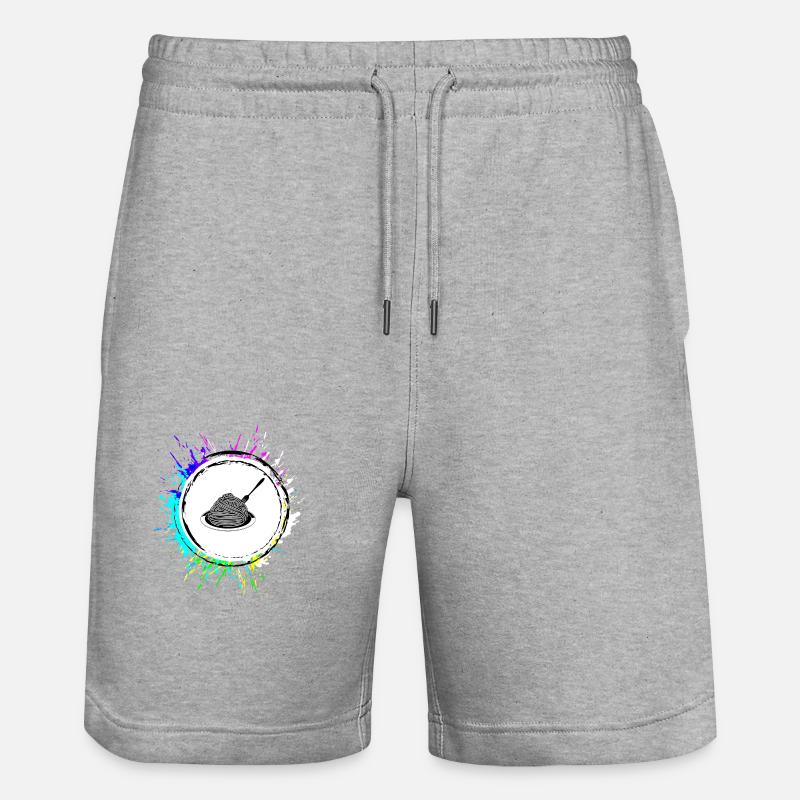 Symbole spaghetti - Short de jogging bio TRAINER Stanley/Stella unisexe - gris chiné