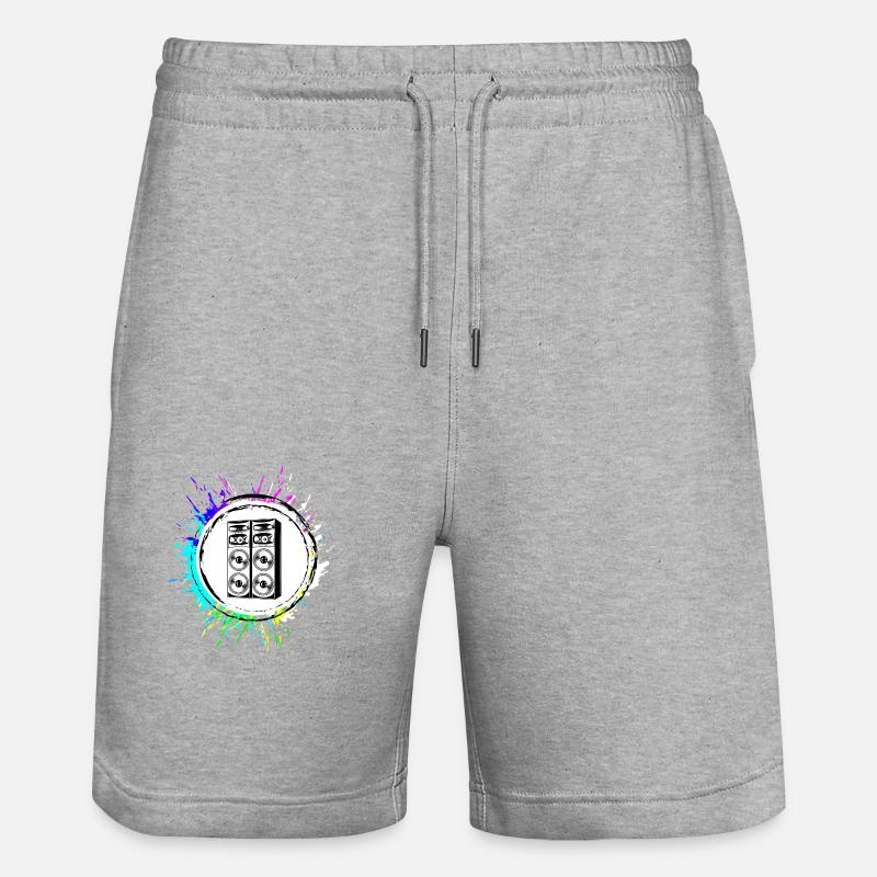 Juke-box Symbole de basse - Short de jogging bio TRAINER Stanley/Stella unisexe - gris chiné