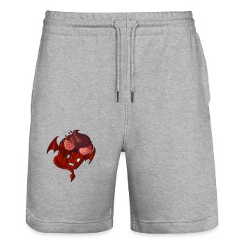 Devil Cupcake - Stanley/Stella Unisex Bio Joggingshorts Trainer  - Grau meliert - Vorne - Nik (191cm) & Marisol (170cm)