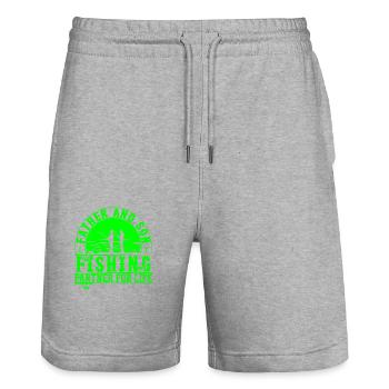 fish, fish, fishing, lake, sea, fishing, fauna, exotic - Stanley/Stella Trainer Unisex Organic Jogging Shorts - heather grey - Front - Nik (191cm) & Marisol (170cm)