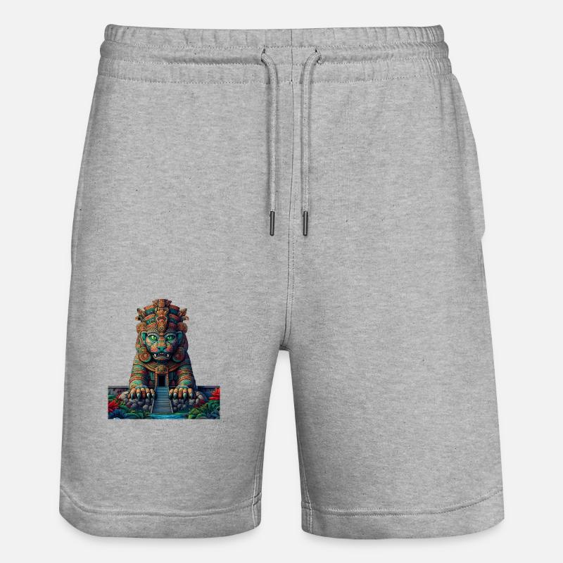 Temple B'alam - Short de jogging bio TRAINER Stanley/Stella unisexe - gris chiné