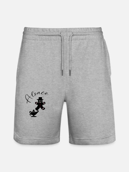 Alsace Genius Mannele Mannala - Stanley/Stella Trainer Unisex Organic Jogging Shorts - heather grey