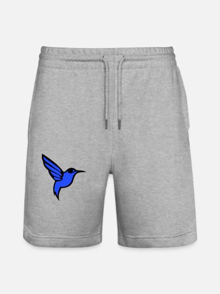 Colibri Oiseau - Short de jogging bio TRAINER Stanley/Stella unisexe - gris chiné
