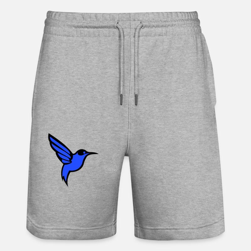 Colibri Oiseau - Short de jogging bio TRAINER Stanley/Stella unisexe - gris chiné