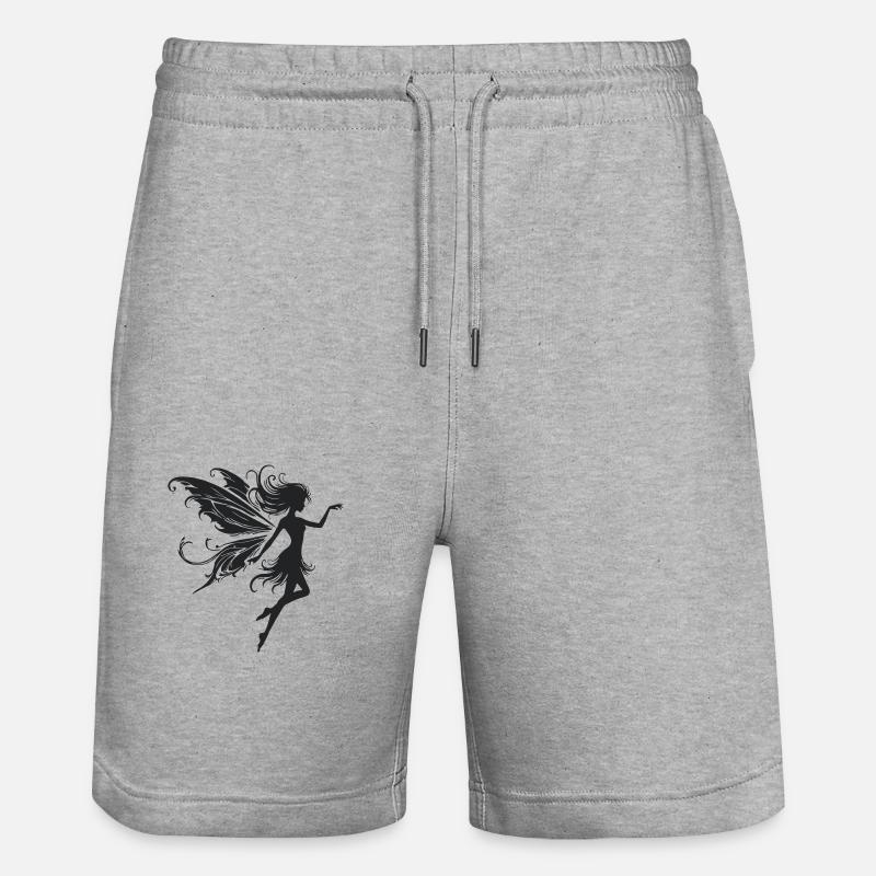Fée Elfe - Short de jogging bio TRAINER Stanley/Stella unisexe - gris chiné