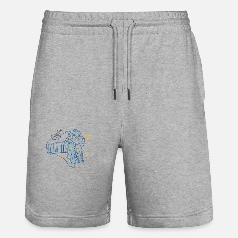 Gear - Short de jogging bio TRAINER Stanley/Stella unisexe - gris chiné