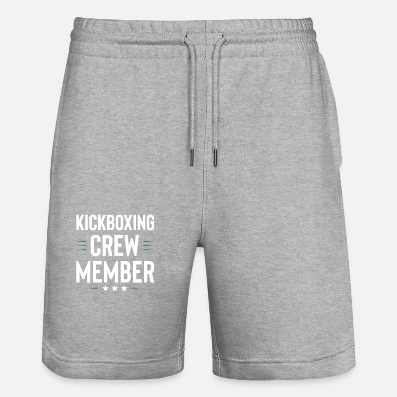 Équipe de kickboxing - Short de jogging bio TRAINER Stanley/Stella unisexe - gris chiné