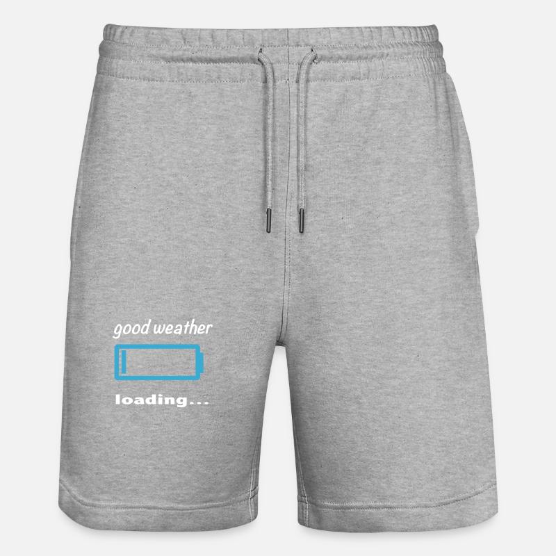 beau temps de chargement... - Short de jogging bio TRAINER Stanley/Stella unisexe - gris chiné