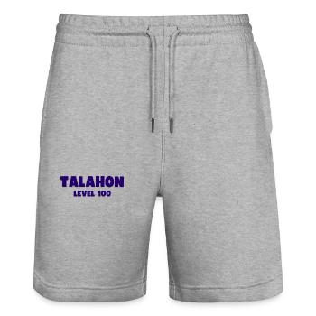 TALAHON Niveau 100, une véritable épreuve Talahon - Short de jogging bio TRAINER Stanley/Stella unisexe - gris chiné - Devant - Nik (191cm) & Marisol (170cm)