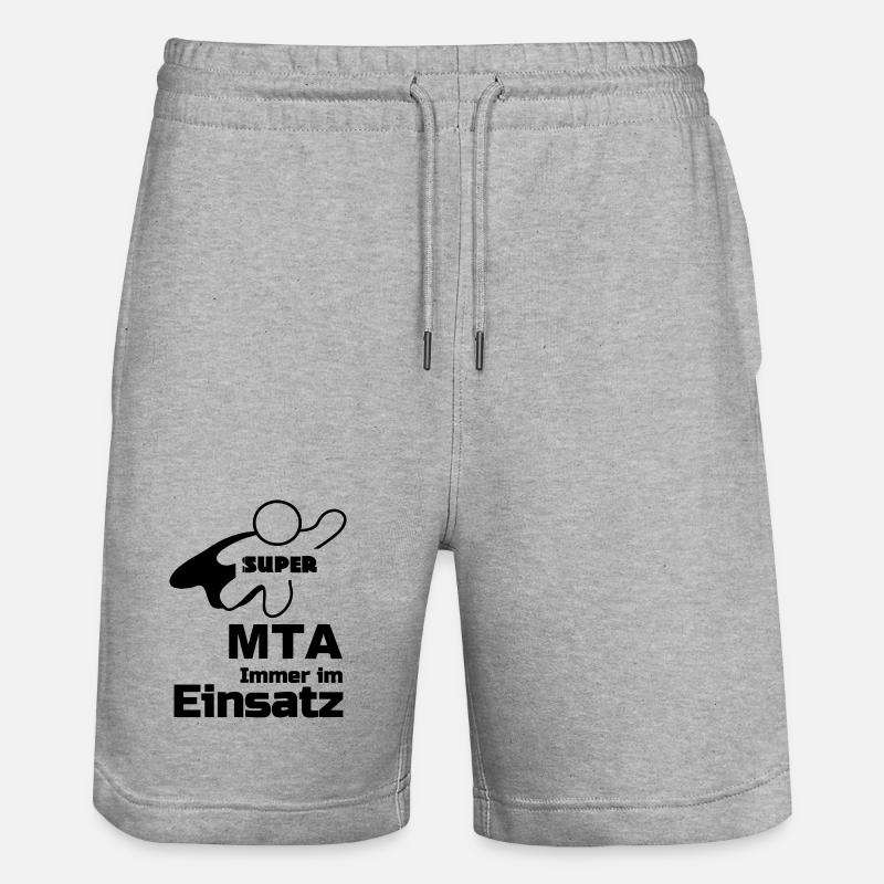 Super MTA Geschenk - Stanley/Stella Unisex Bio Joggingshorts Trainer  - Grau meliert