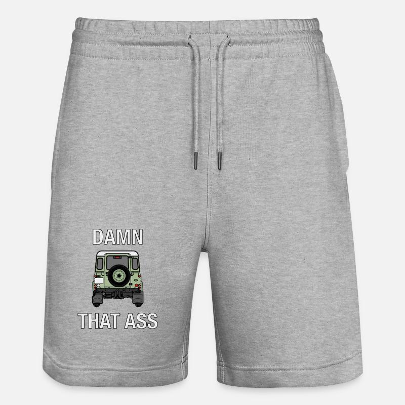 Defender - Damn That Ass - Short de jogging bio TRAINER Stanley/Stella unisexe - gris chiné