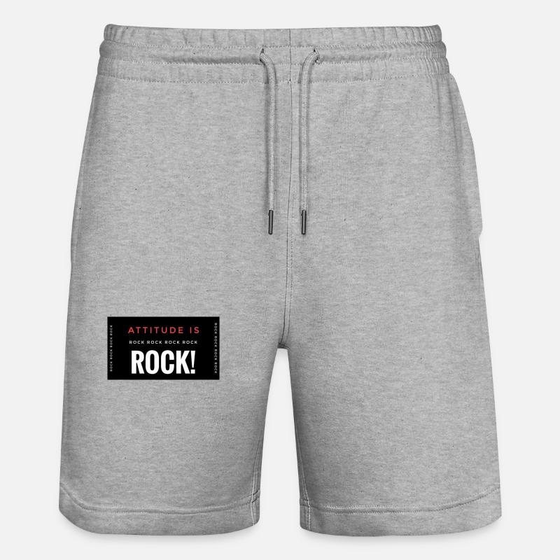 Hard Attitude Rock Affiche Description - Short de jogging bio TRAINER Stanley/Stella unisexe - gris chiné