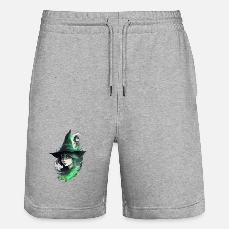 Sorcière - Short de jogging bio TRAINER Stanley/Stella unisexe - gris chiné