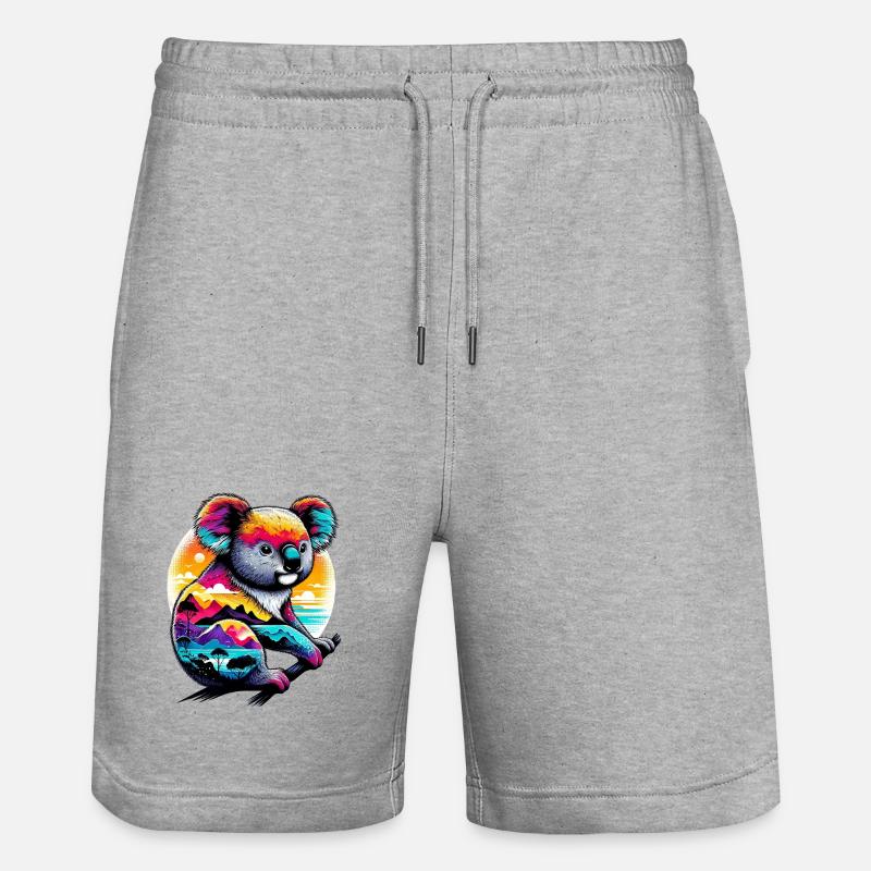Koala - Short de jogging bio TRAINER Stanley/Stella unisexe - gris chiné