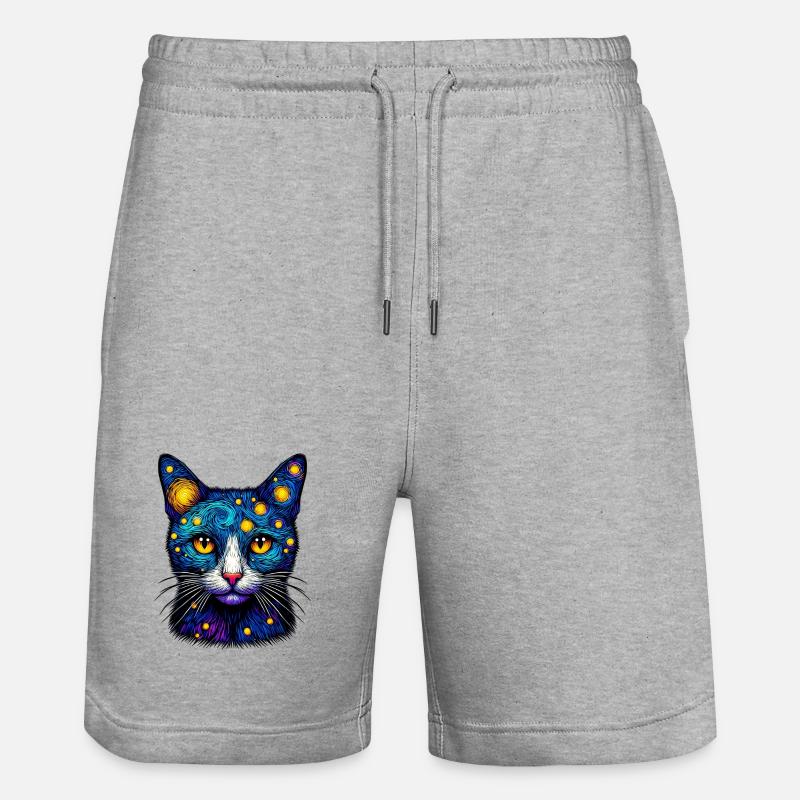 Chat - Short de jogging bio TRAINER Stanley/Stella unisexe - gris chiné