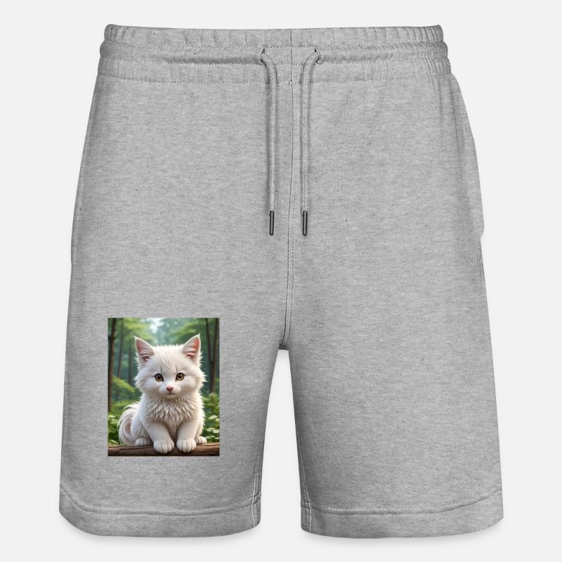 Chat mignon - Short de jogging bio TRAINER Stanley/Stella unisexe - gris chiné