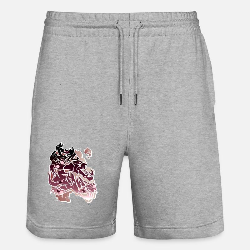 Dragon Graffito Abstrait - Short de jogging bio TRAINER Stanley/Stella unisexe - gris chiné