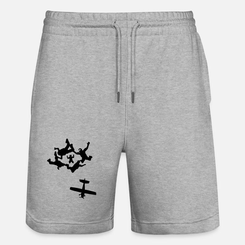 parachutisme - Short de jogging bio TRAINER Stanley/Stella unisexe - gris chiné