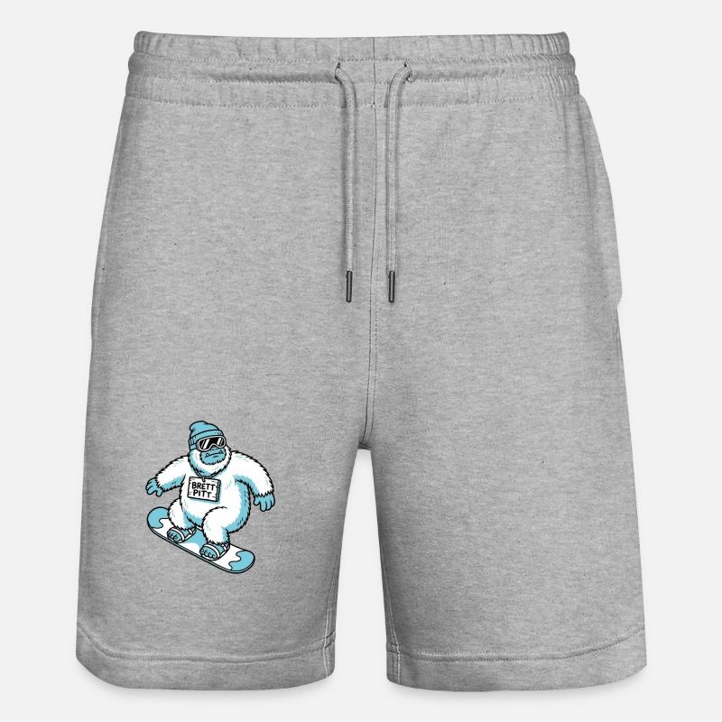 Brett Pitt - Short de jogging bio TRAINER Stanley/Stella unisexe - gris chiné