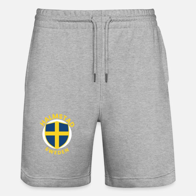 Bouclier de Halmstad, Suède - Short de jogging bio TRAINER Stanley/Stella unisexe - gris chiné