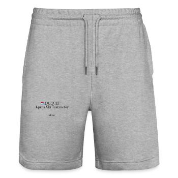 Dutch Apres Ski Instructor - Stanley/Stella Unisex Bio Joggingshorts Trainer  - Grau meliert - Vorne - Nik (191cm) & Marisol (170cm)