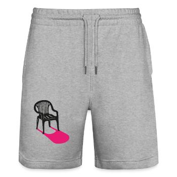 Monobloc – des classiques du design pour toutes les occasions - Short de jogging bio TRAINER Stanley/Stella unisexe - gris chiné - Devant - Nik (191cm) & Marisol (170cm)