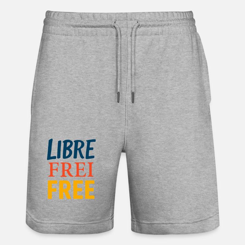 Libre - Short de jogging bio TRAINER Stanley/Stella unisexe - gris chiné