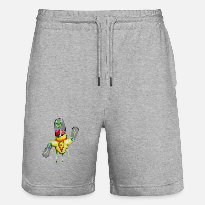 Jumpee - Stanley/Stella Trainer Unisex Organic Jogging Shorts - heather grey