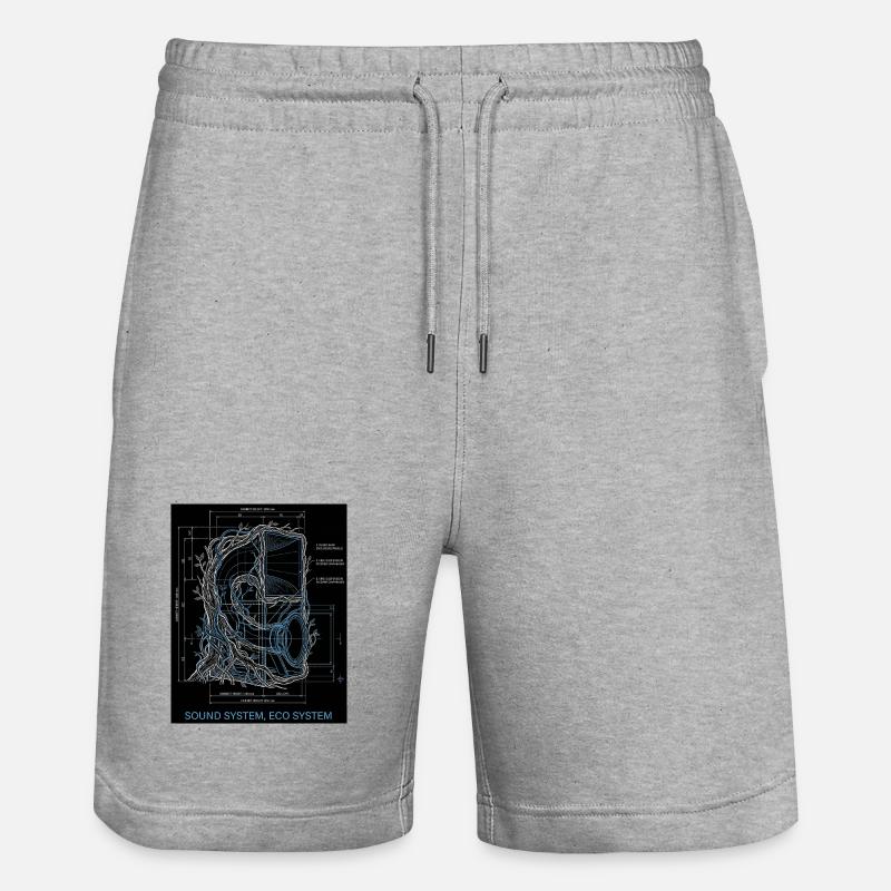 Système audio Eco - Short de jogging bio TRAINER Stanley/Stella unisexe - gris chiné