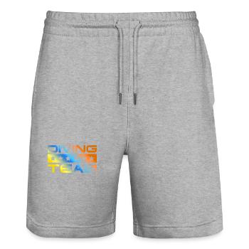 Diving Crew Colorful - Stanley/Stella Trainer Unisex Organic Jogging Shorts - heather grey - Front - Nik (191cm) & Marisol (170cm)