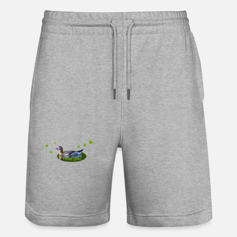 Je t’aime - Short de jogging bio TRAINER Stanley/Stella unisexe - gris chiné